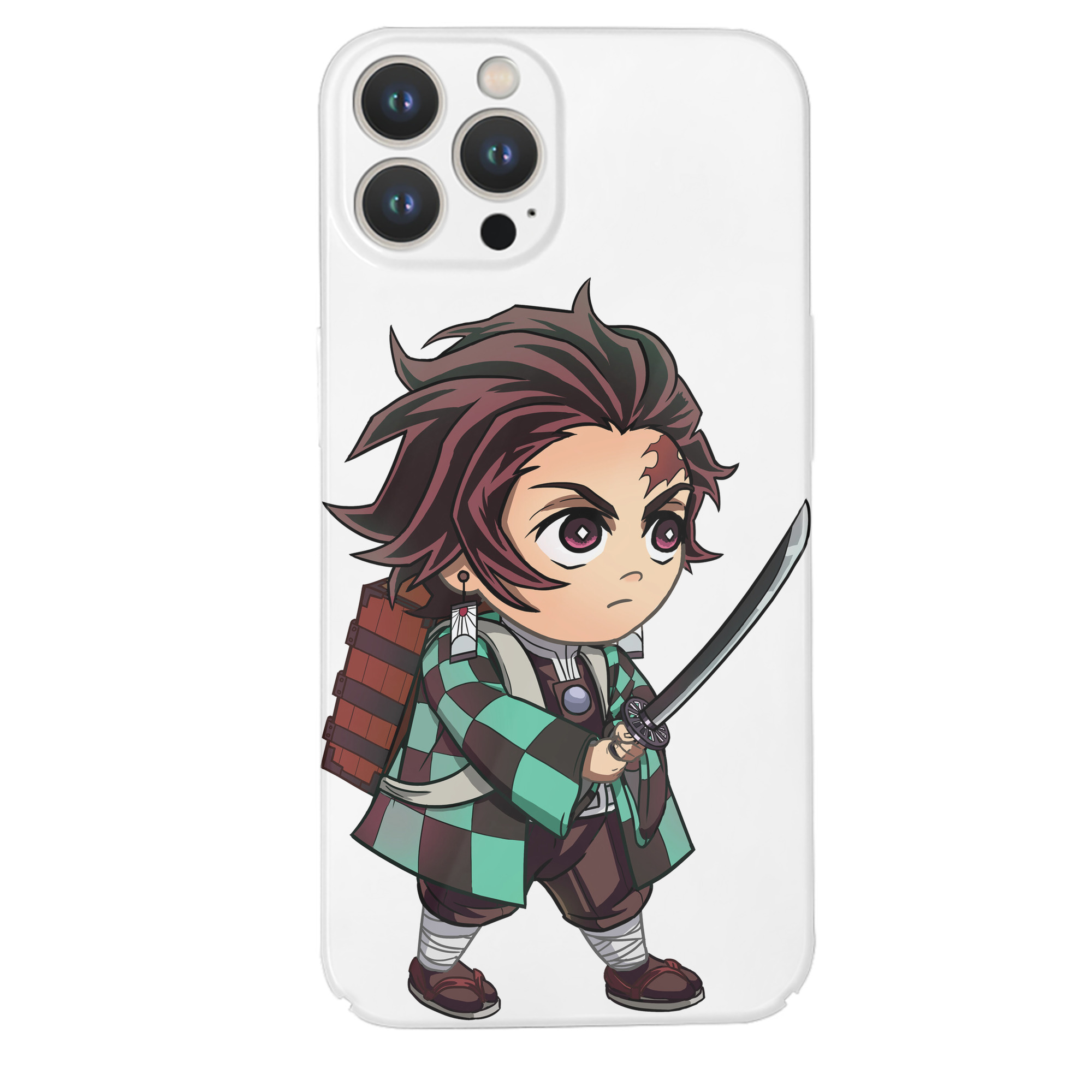 （画像用） 鬼滅の刃 竈門 炭治郎／かまど たんじろう Kamado Tanjirou 【iPhone 14シリーズ対応】ハードケース